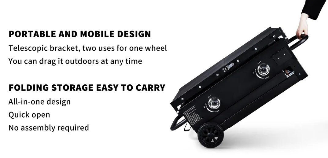 Foldable Propane Griddles – High BTU Outdoor Gas Griddle & Camping Stove Setup, SKU: 9215361