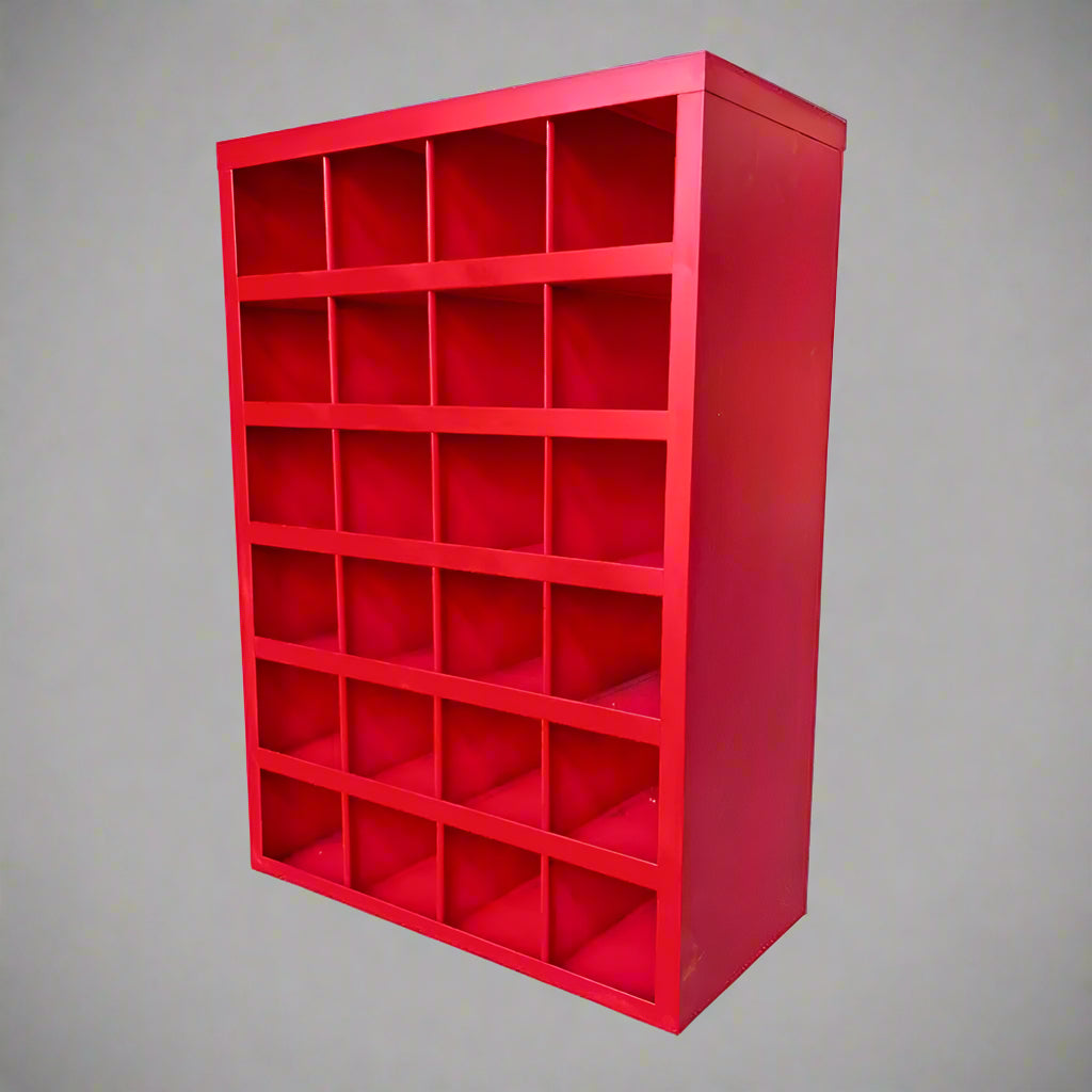 Metal Bolt Bin Organizer Cabinet – 24, 40, 72 & 96-Hole Steel Parts Storage for Garage, Workshop, or Industrial Use