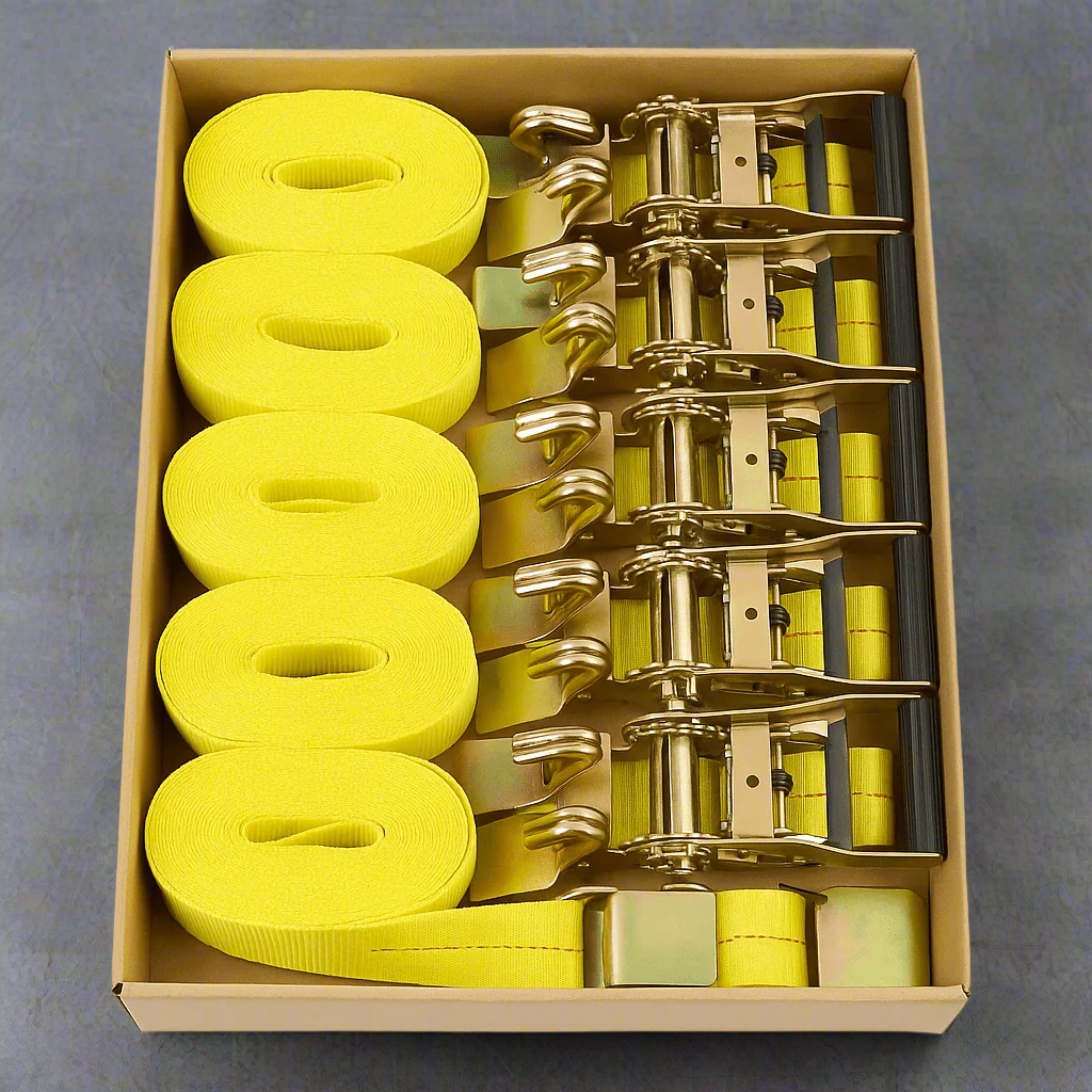 2" x 20 FT Heavy-Duty Ratchet Strap with Flat Hook – Cargo Securement | Model FS2209