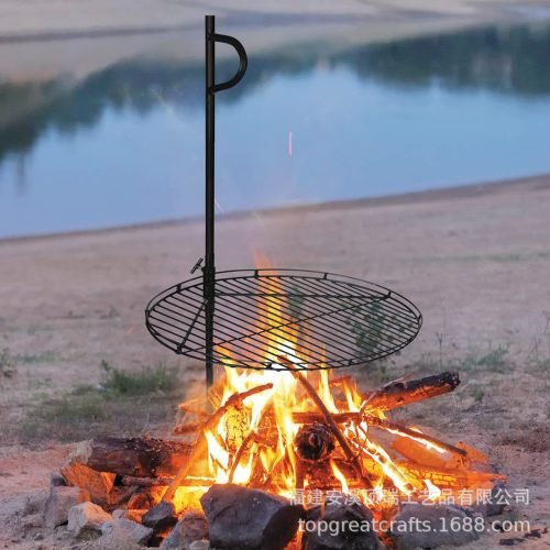 24" Campfire Swing Grill – Portable Outdoor Cooking Rack for Camping & Bonfires | S1202