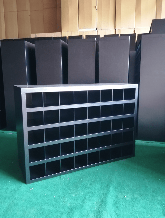 Metal Bolt Bin Organizer Cabinet – 24, 40, 72 & 96-Hole Steel Parts Storage for Garage, Workshop, or Industrial Use