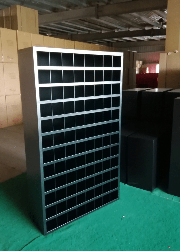 Metal Bolt Bin Organizer Cabinet – 24, 40, 72 & 96-Hole Steel Parts Storage for Garage, Workshop, or Industrial Use