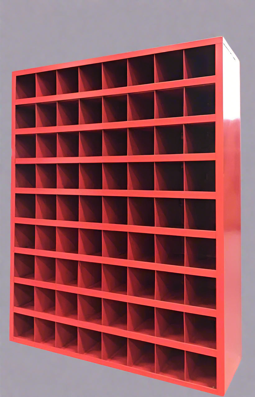 Metal Bolt Bin Organizer Cabinet – 24, 40, 72 & 96-Hole Steel Parts Storage for Garage, Workshop, or Industrial Use