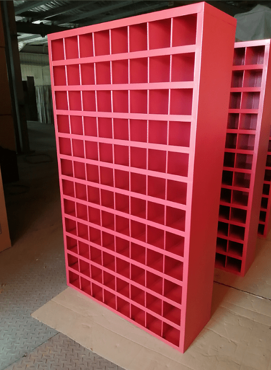 Metal Bolt Bin Organizer Cabinet – 24, 40, 72 & 96-Hole Steel Parts Storage for Garage, Workshop, or Industrial Use