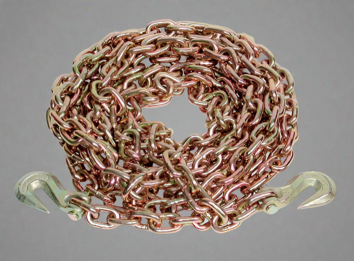 Grade 70 Transport Chains – 5/16", 3/8", 1/2" Sizes | DOT Approved | Bulk Pricing
