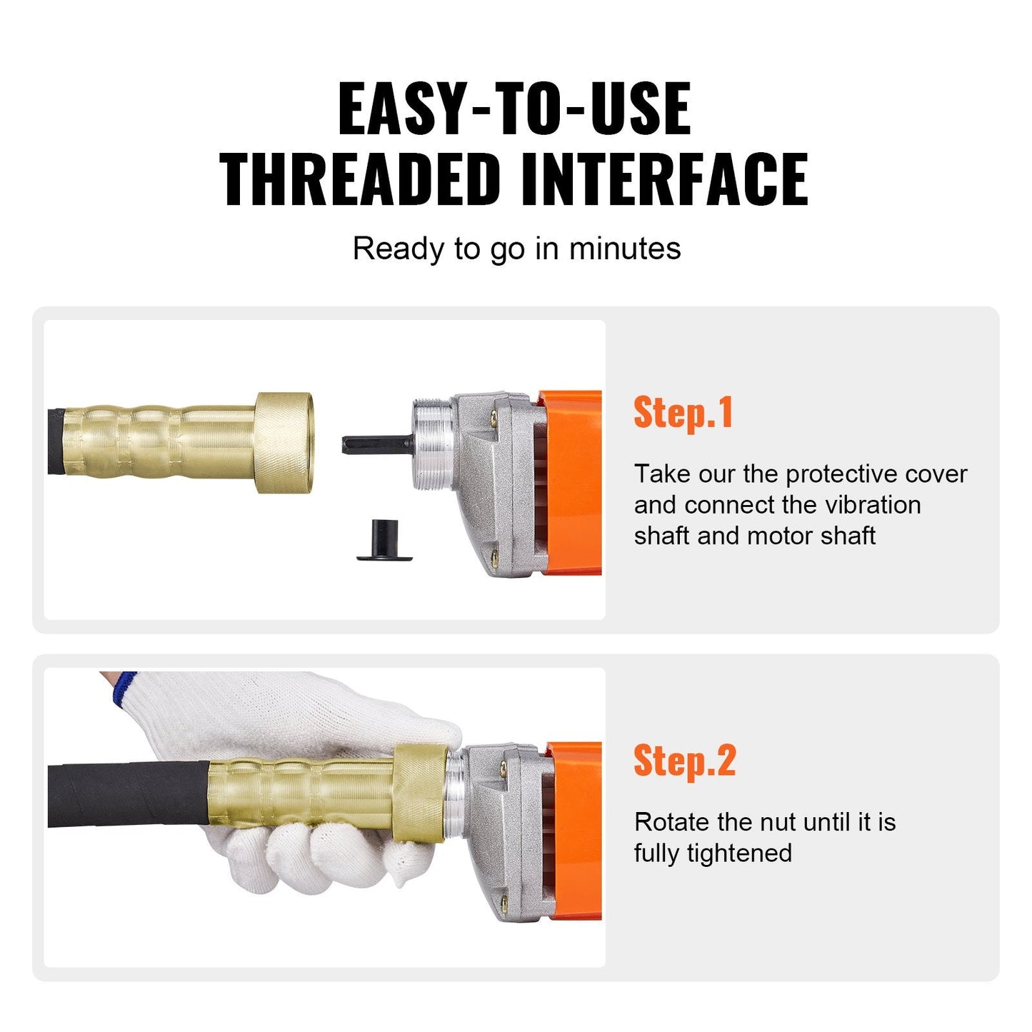 800W Handheld Concrete Vibrator – Electric Cement Bubble Remover Tool | 4256304