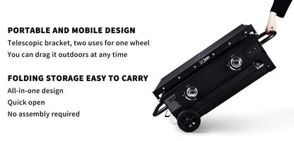 Foldable Propane Griddles – High BTU Outdoor Gas Griddle & Camping Stove Setup, SKU: 9215361