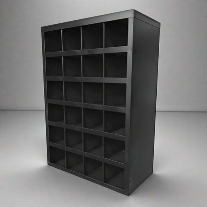 Metal Bolt Bin Organizer Cabinet – 24, 40, 72 & 96-Hole Steel Parts Storage for Garage, Workshop, or Industrial Use