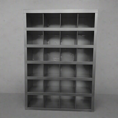 Metal Bolt Bin Organizer Cabinet – 24, 40, 72 & 96-Hole Steel Parts Storage for Garage, Workshop, or Industrial Use