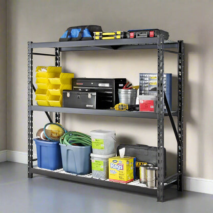 Steel Garage Storage Rack – 3, 4, 5-Tier Heavy-Duty Industrial Shelving Units
