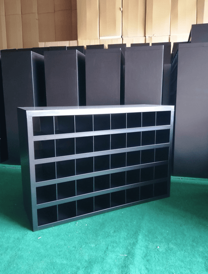 Metal Bolt Bin Organizer Cabinet – 24, 40, 72 & 96-Hole Steel Parts Storage for Garage, Workshop, or Industrial Use